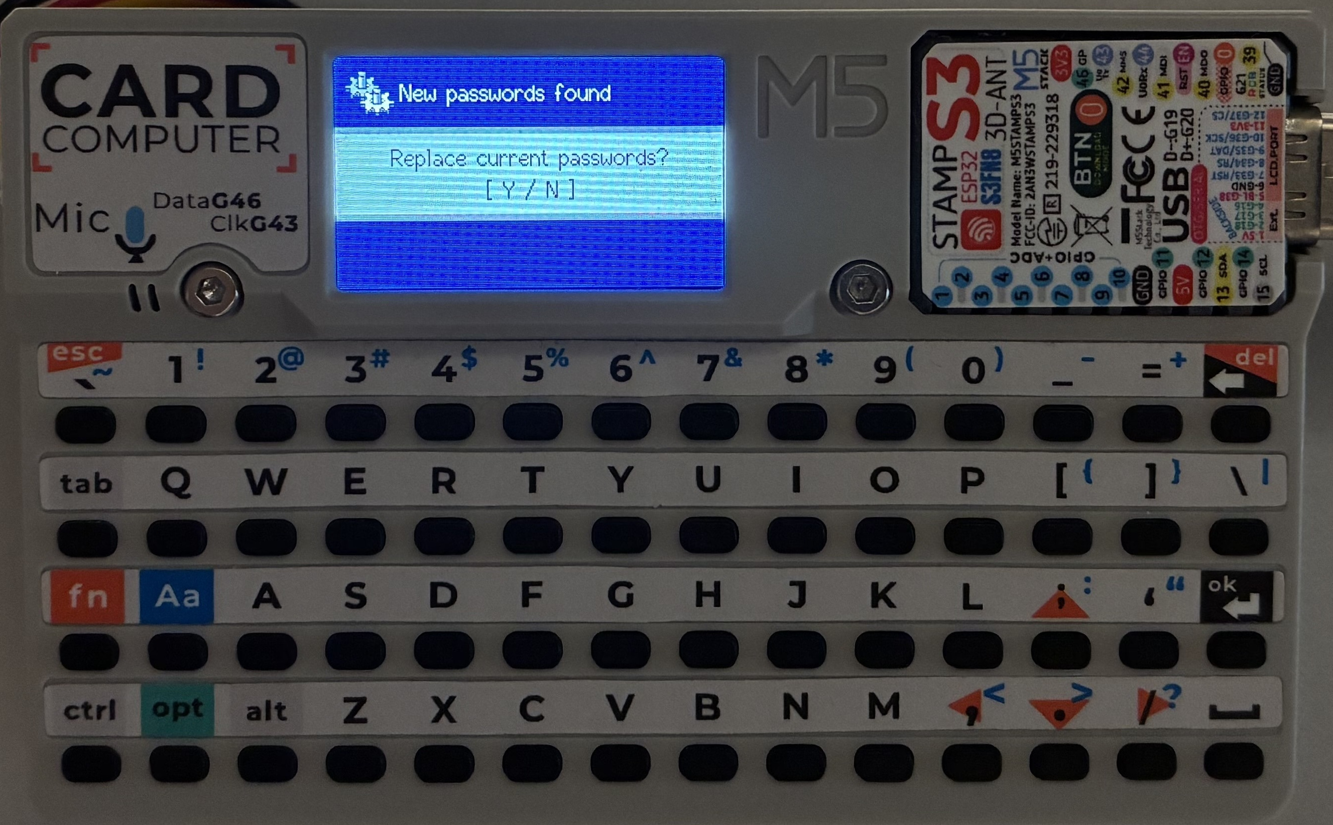 Passwords found